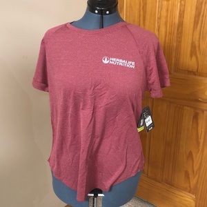 Medium burgundy Herbalife workout shirt new
